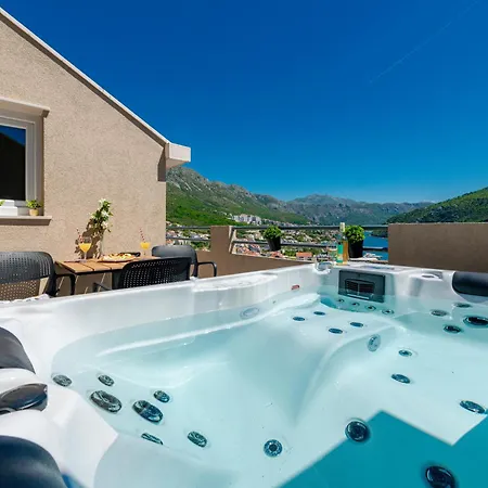 Modern With Jacuzzi & Sea View - Volare شقة دوبروفينك